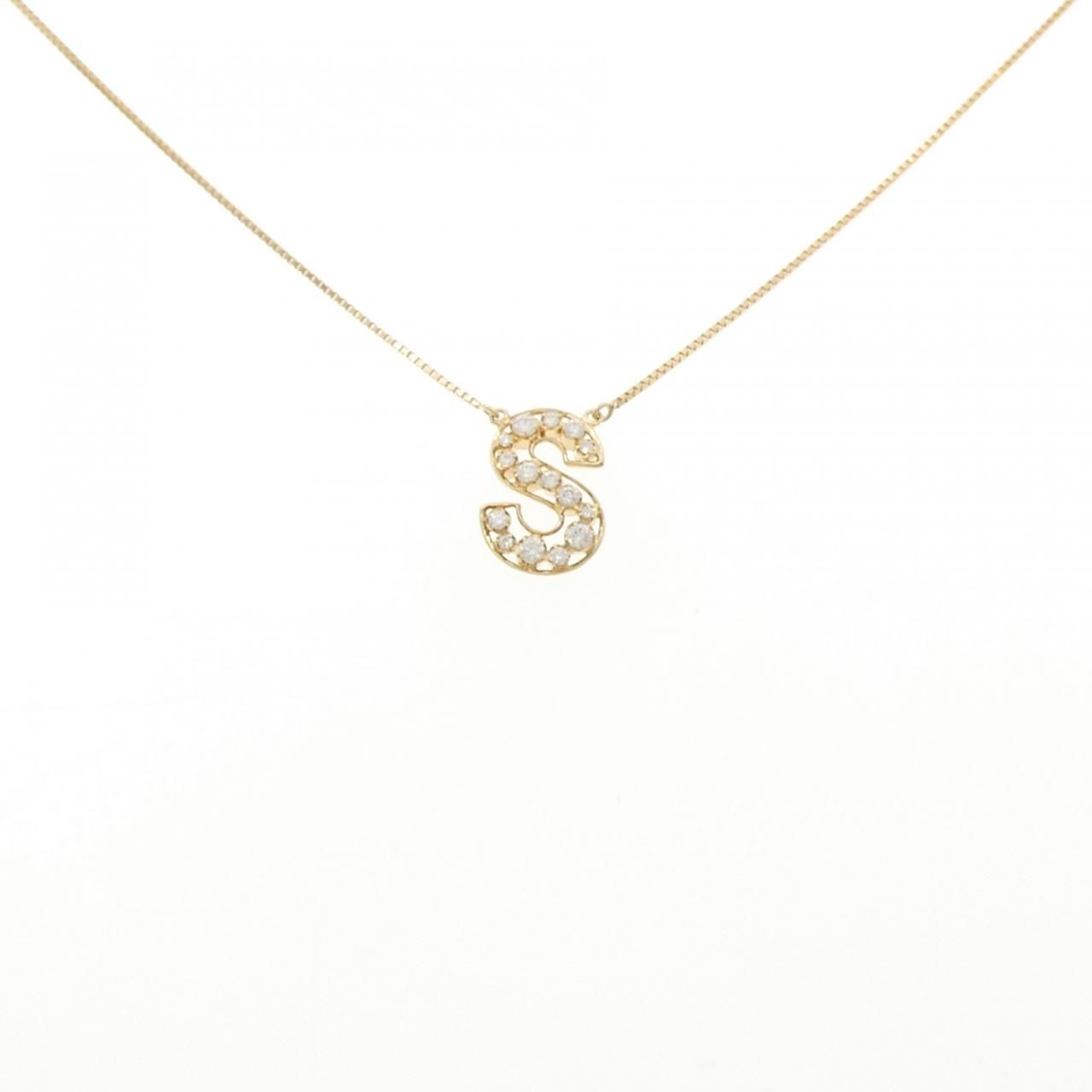 アーカー プルミエトワール イニシャル ネックレス 0.13CT