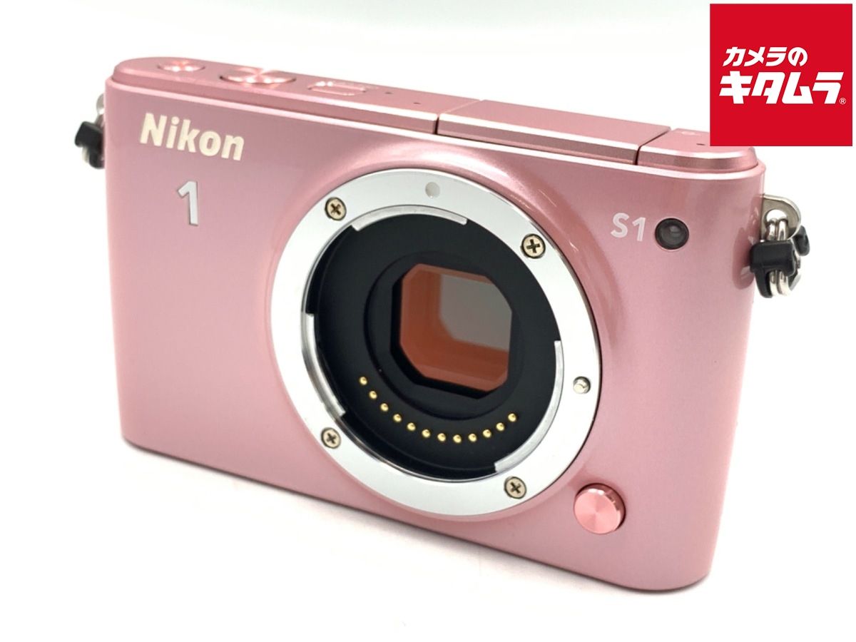 【中古】 【良品】 ニコン Nikon 1 S1 ボディ ピンク