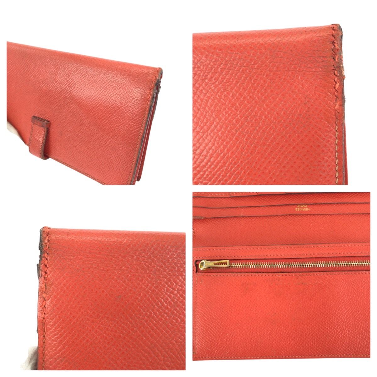 HERMES エルメス べアンスフレ オレンジフィールド オレンジ ゴールド 