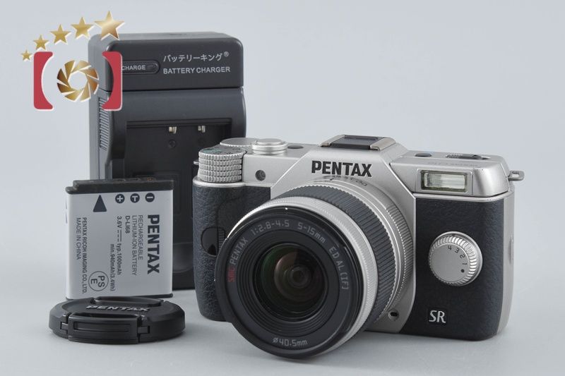 【中古】PENTAX ペンタックス Q10 ズームレンズキット シルバー シャッター回数僅少