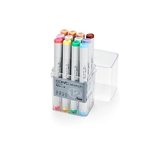 コピック(COPIC) Too コピック スケッチ ベーシック 12色セット B イラストマーカー マーカー マーカーペンｍａ