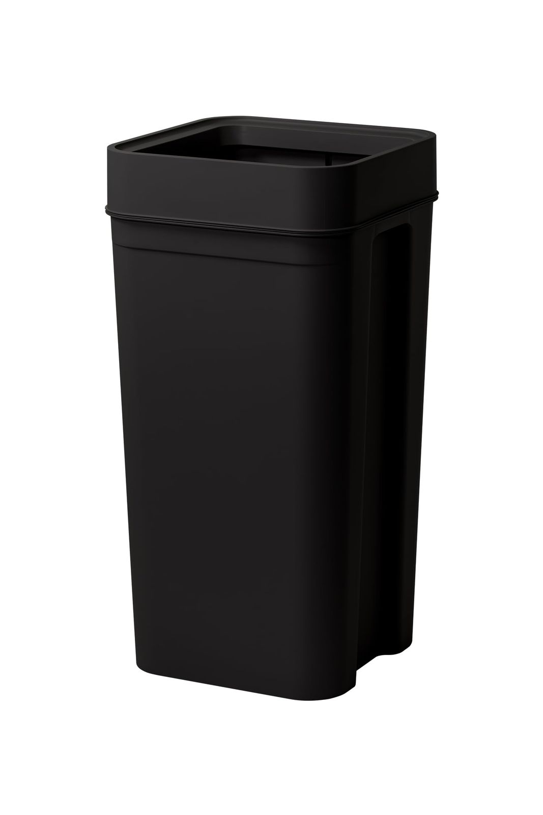 ライクイット (like-it) フタなしゴミ箱 2分別可能 袋が見えない キッチン オフィス おしゃれ 約45L 日本製 マルチパーパスビン ブラック LBD-53ｍａ