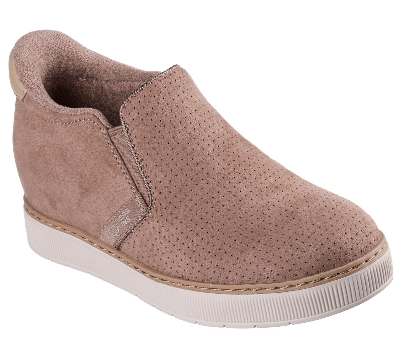 Skechers レディース ハンズフリー スリッポン:ハッシュアップローファー, トープ, 24.5 cm [ベージュ] [24.5 cm]