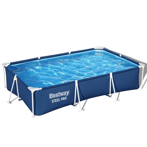 Bestway Rangs 300×66cm 大型ファミリーフレームプール 長方形 家庭用 大型 子供用 水遊び 庭遊び 56404【1) 幅2.21m 2) 円形プール】