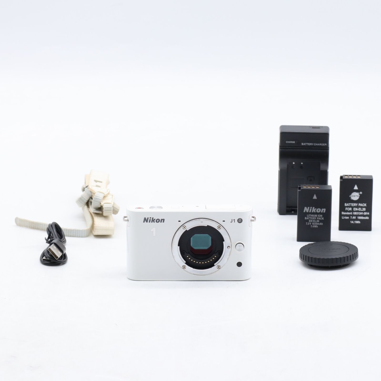 Nikon1 J1 ホワイト ボディ ニコン - メルカリ