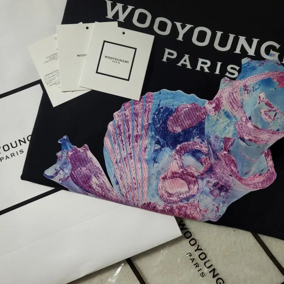 新モデル 52 / 25SS WOOYOUNGMI ウーヨンミ 3D コーラル バックロゴ 半袖Tシャツ