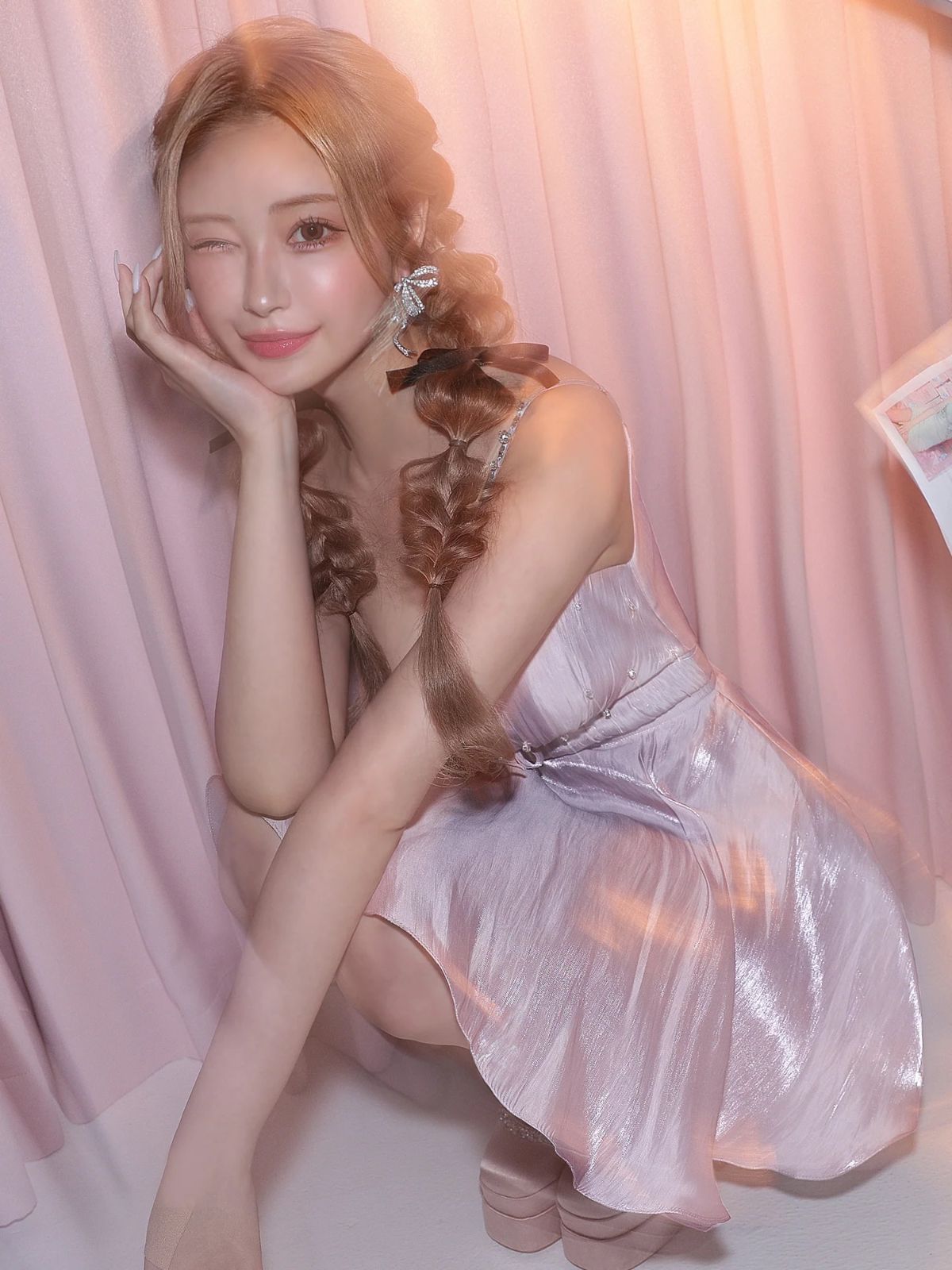 Angel R エンジェルアール AR25234 キャバドレス ミニドレス サテン