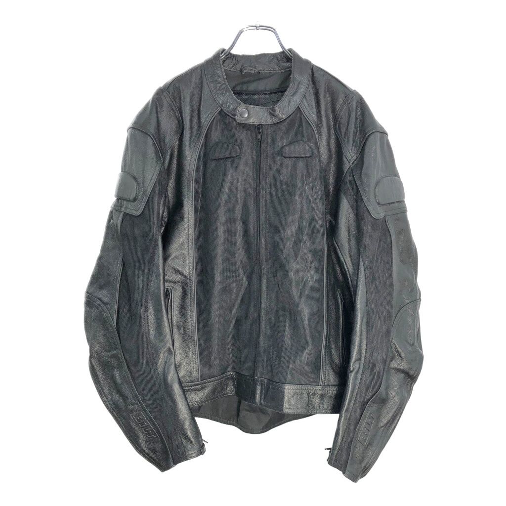 BiLT レザーレーシングジャケット ブラック(メンズ 46)中古 古着 V7728 BiLT レザーレーシングジャケット ブラック(メンズ 46) 古着 V7728