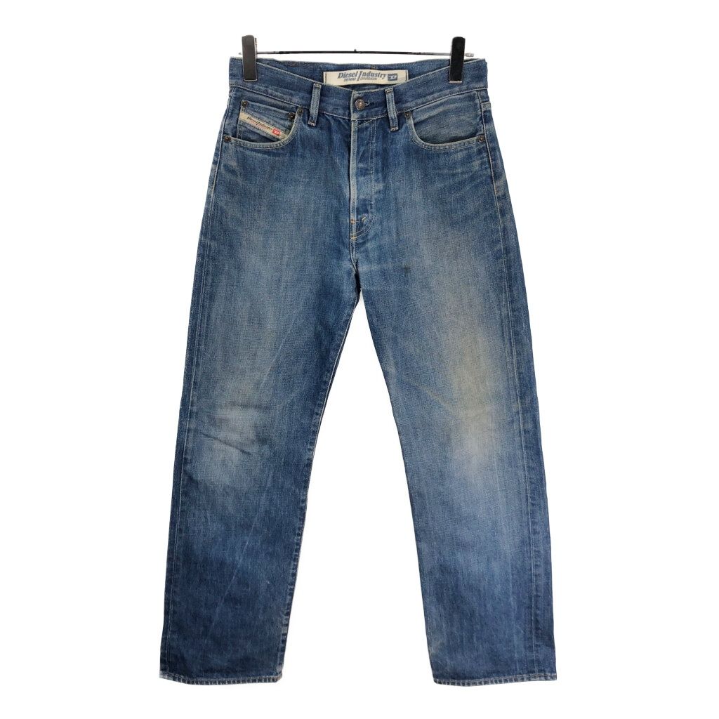 イタリア製 DIESEL INDUSTRY ディーゼル インダストリー デニムパンツ Y2K ブルー(メンズ W30)中古 古着 V7837