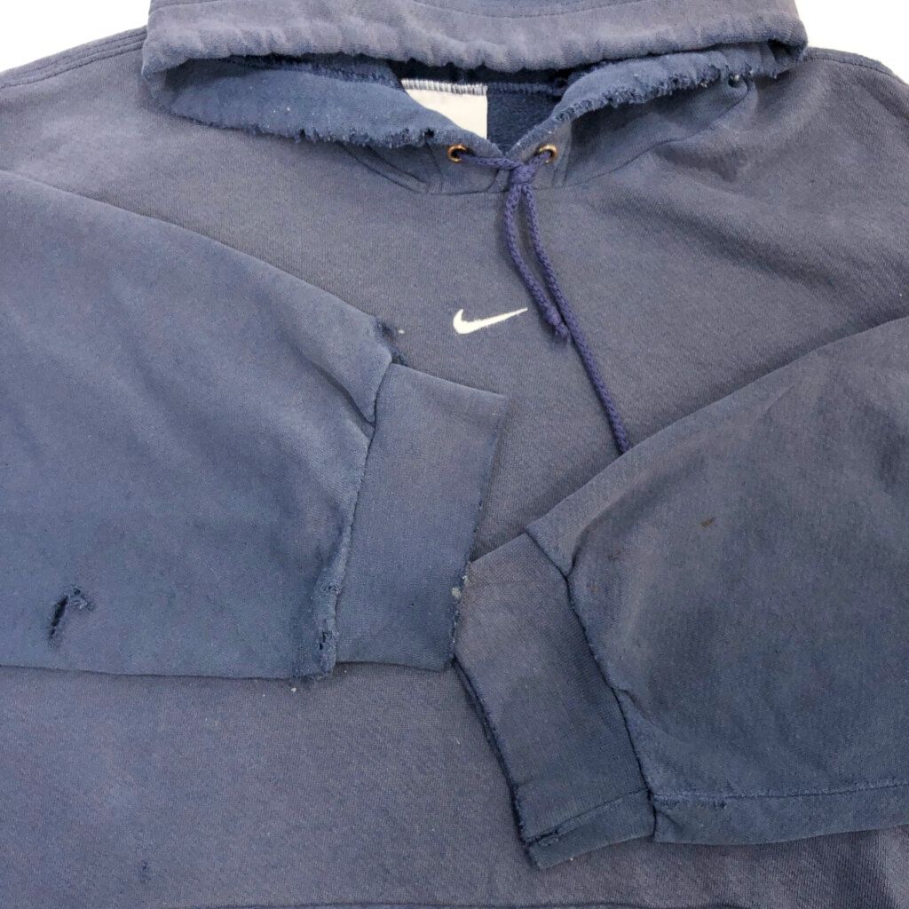 00年代 NIKE ナイキ センタースウォッシュ ロゴ パーカー スポーツ