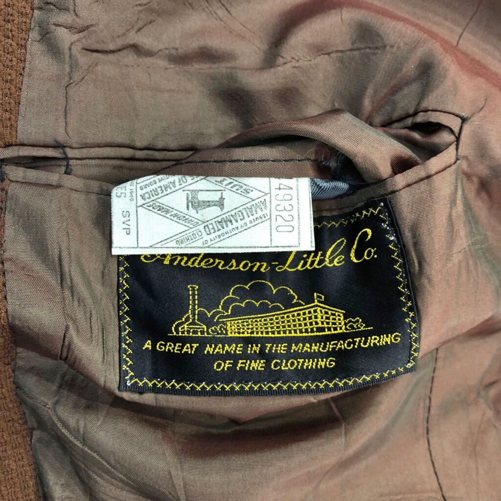 70年代 Anderson-Little Co. スーツ セットアップ ヴィンテージ