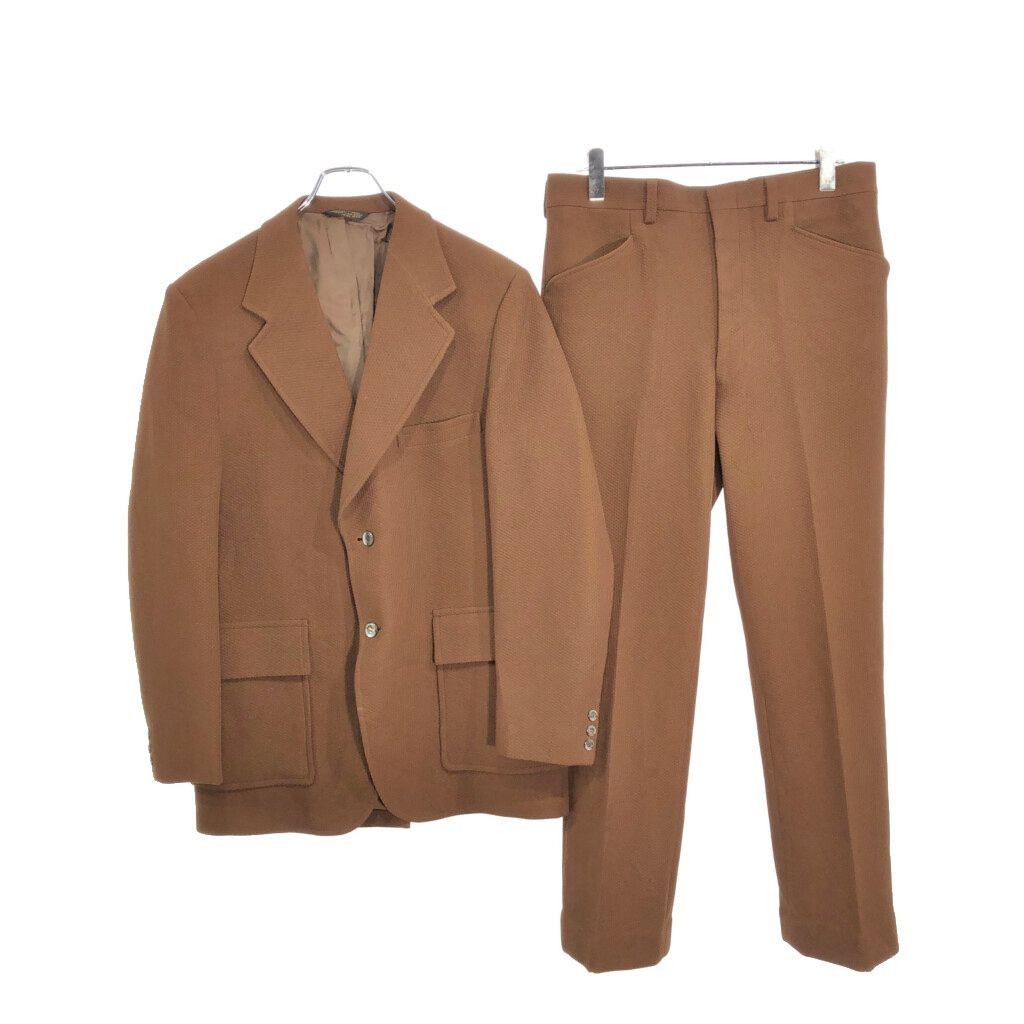 昭和レトロ 日本製 70s ヴィンテージ メンズスーツ シングル　ブラウン 70年代 Anderson-Little Co. スーツ セットアップ ヴィンテージ