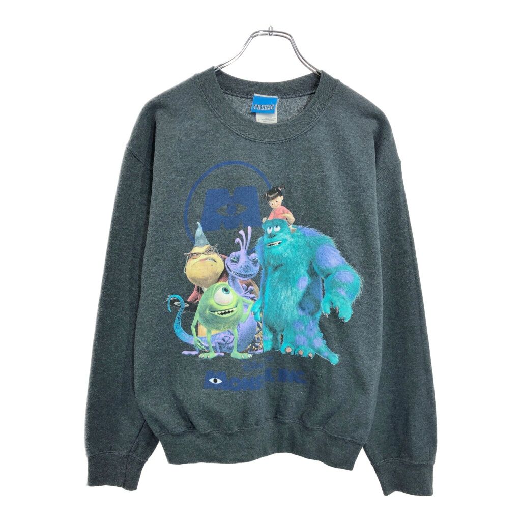 FREEZE MONSTERS,INC モンスターズ・インク スウェット ムービー キャラクター グレー(メンズ S)中古 古着 V5635