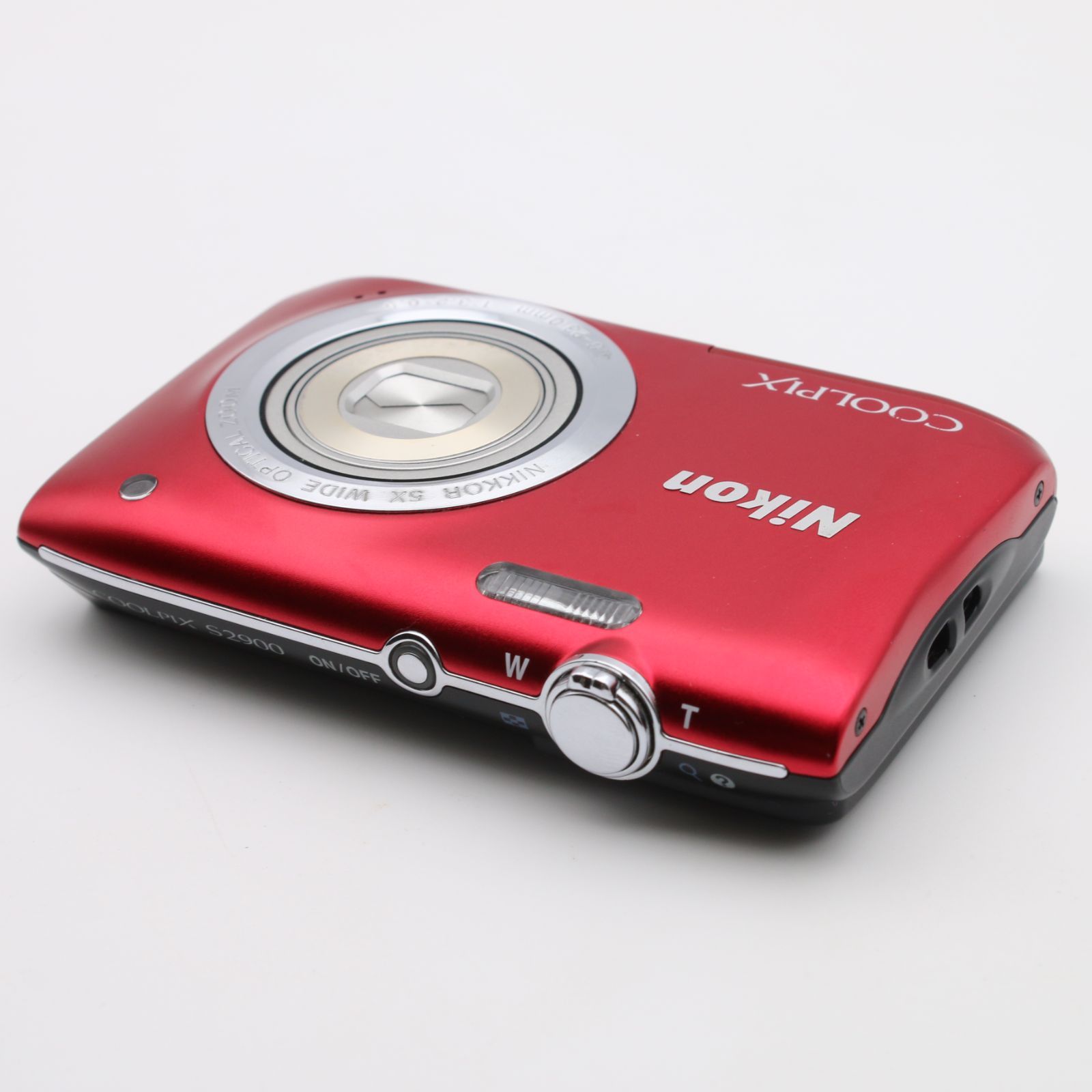 極上品】 Nikon COOLPIX S2900 5倍ズーム 2005万画素 レッド デジタル