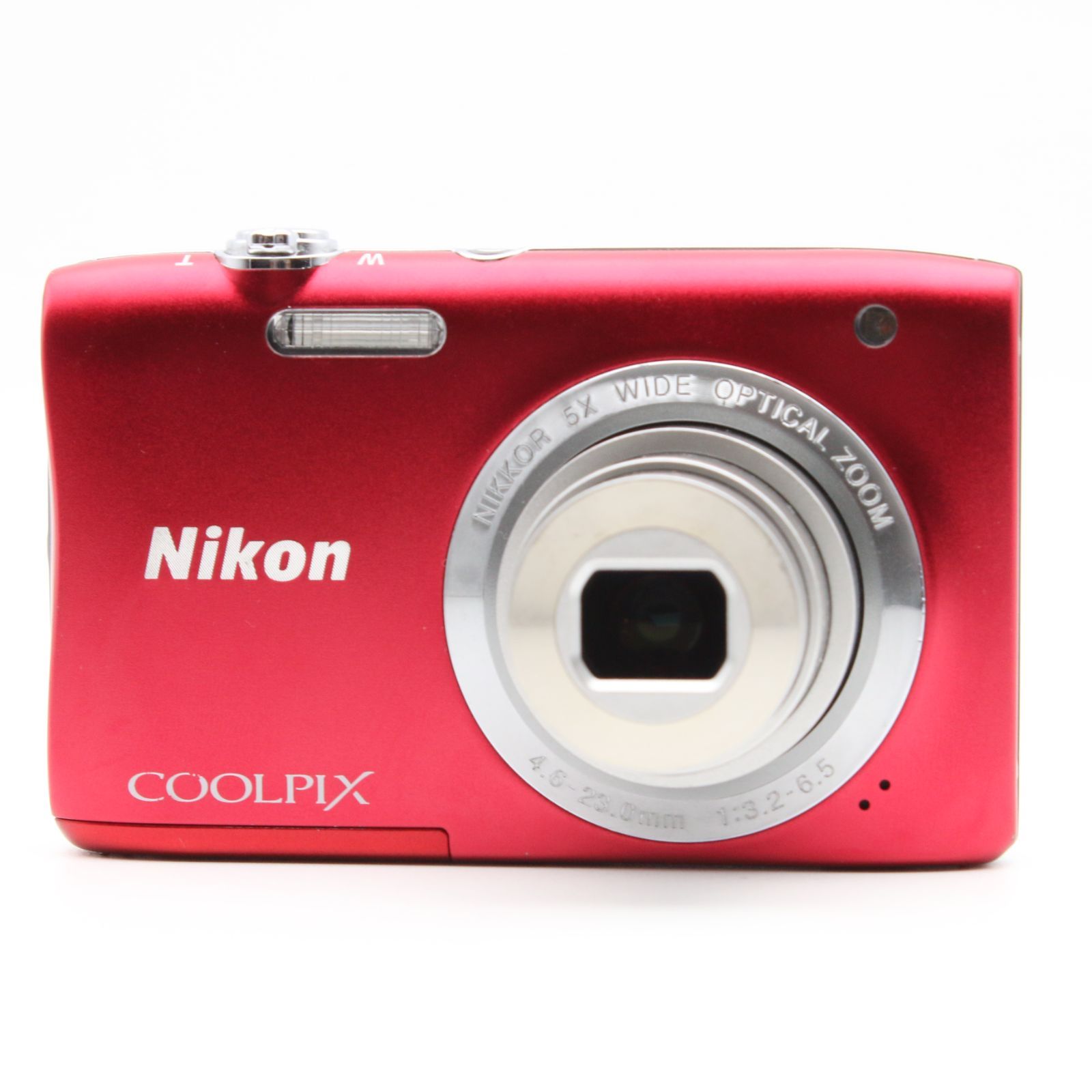 極上品】 Nikon COOLPIX S2900 5倍ズーム 2005万画素 レッド デジタル