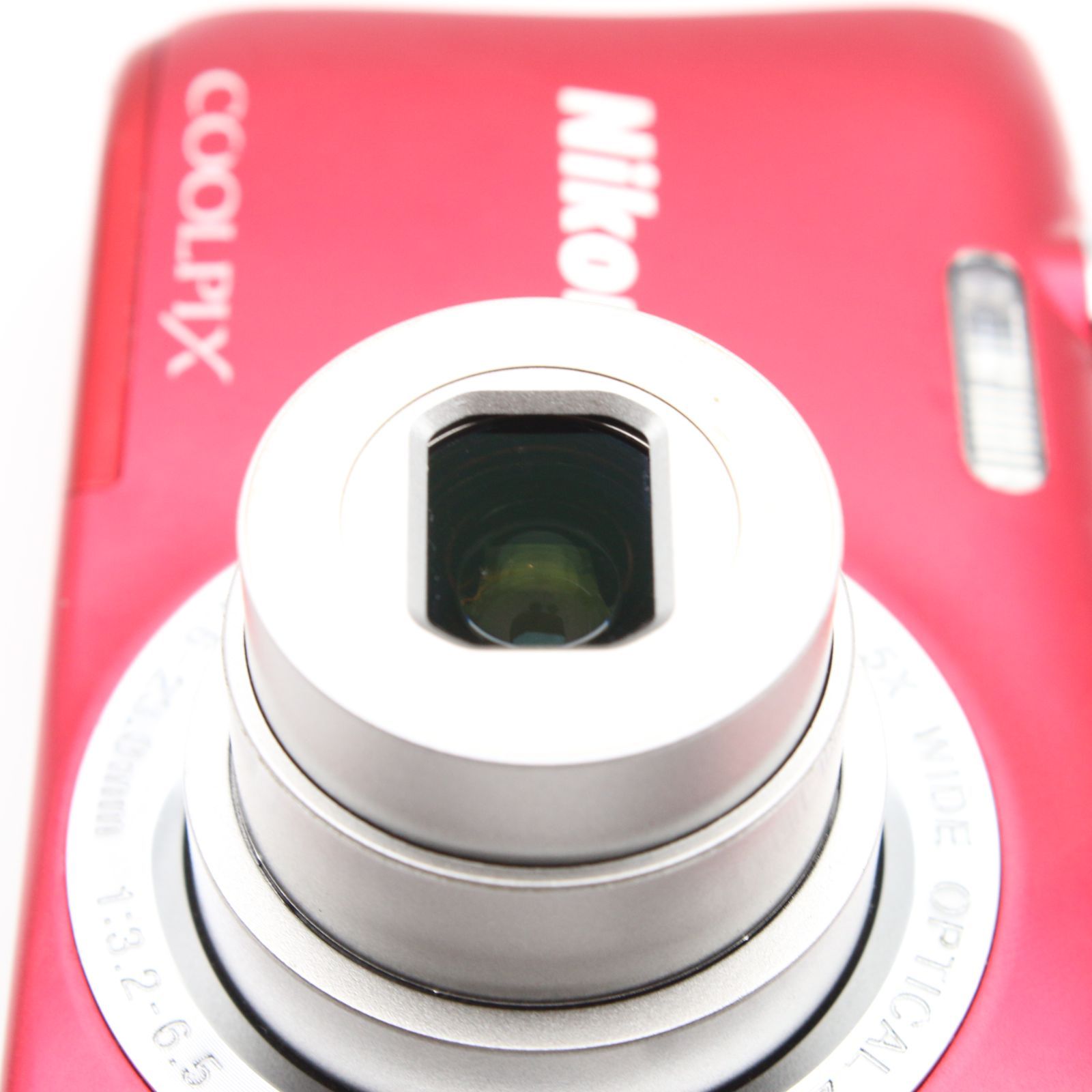 極上品】 Nikon COOLPIX S2900 5倍ズーム 2005万画素 レッド デジタル