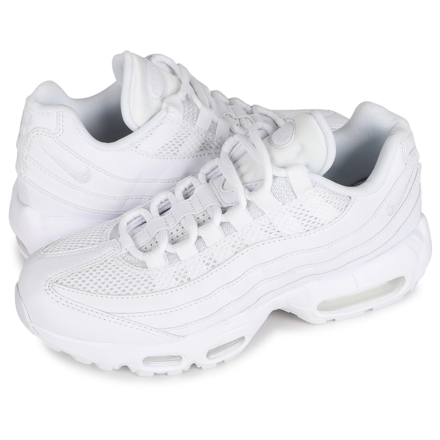 [ナイキ] エアマックス 95 スニーカー WMNS AIR MAX 95 レディース DH8015-100 ホワイト 白 US6.5-23.5 [並行輸入品] [WHITE/METALLIC SILVER/WHITE] [23.5 cm]