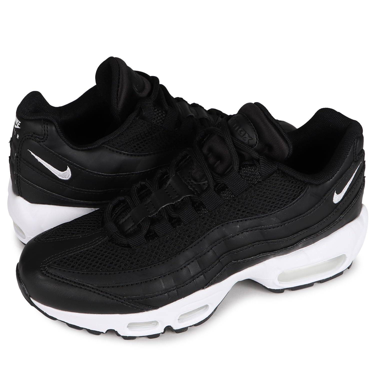 [ナイキ] エアマックス 95 スニーカー WMNS AIR MAX 95 レディース DH8015-001 ブラック 黒 US6.5-23.5 [並行輸入品] [ブラック/ブラック/ホワイト] [23.5 cm]