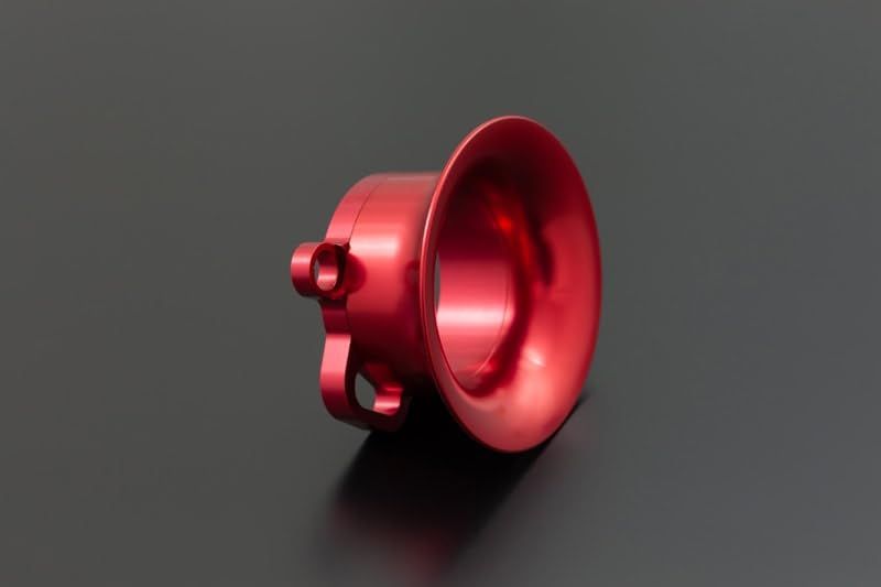 新品 PMC(ピーエムシー) ビレット2ピース エアファンネル FCRラージボディ用 50mm RED 14-7116