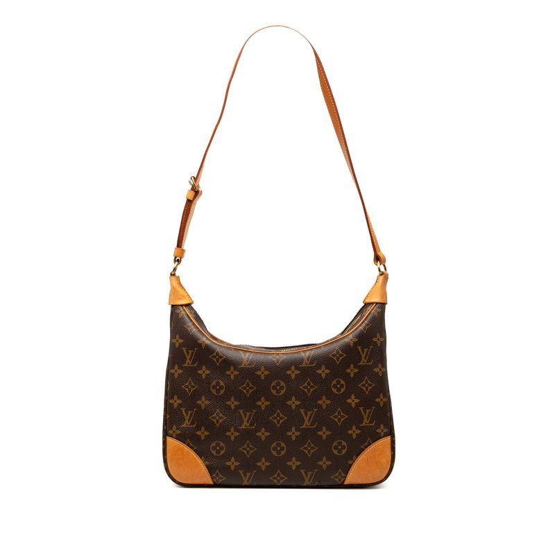 ルイ ヴィトン モノグラム ブローニュ30 ショルダーバッグ M51265 ブラウン PVC レザー レディース LOUIS VUITTON【1-0272893】