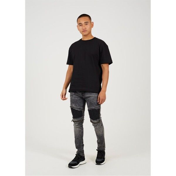 ブレーブソウル メンズ ボトムス デニムパンツ Brave Soul Wash Biker Jean Black ブラック