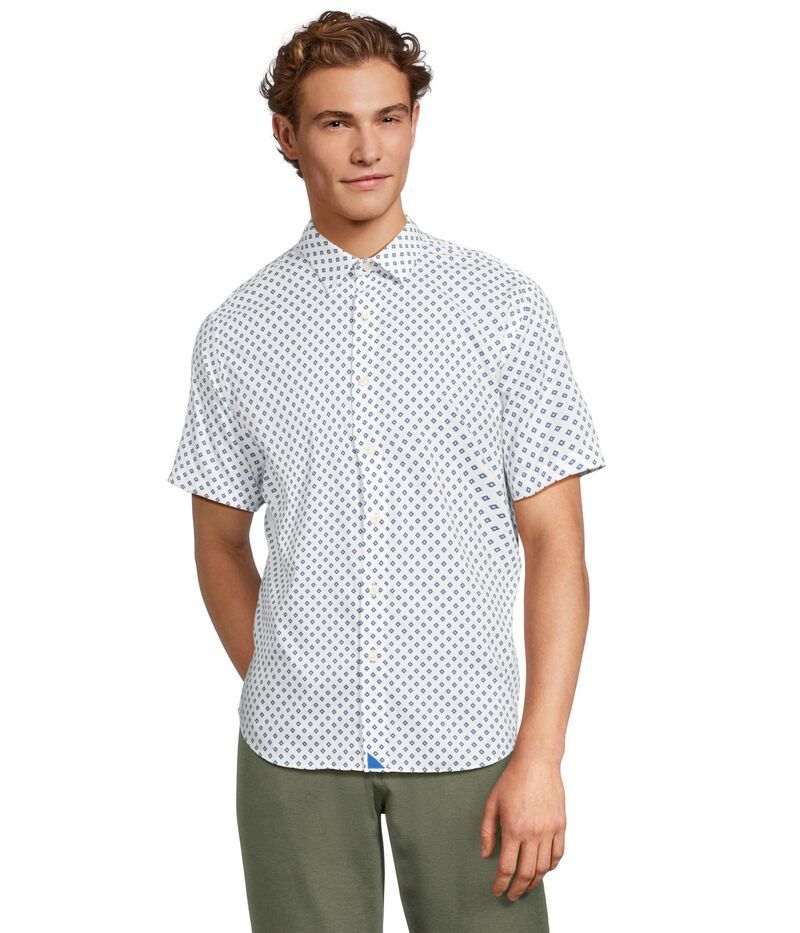 アンタックイット メンズ トップス シャツ 半袖 UNTUCKit Performance ShortSleeve Shirt White ホワイト