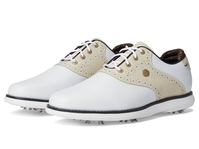 フットジョイ レディース シューズ スニーカー FootJoy Traditions Golf Shoes Previouseason WhiteTanBlack ホワイト