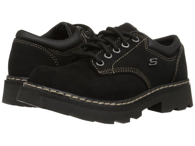 スケッチャーズ レディース シューズ オックスフォード SKECHERS Parties Mate Black Scuff Res ブラック