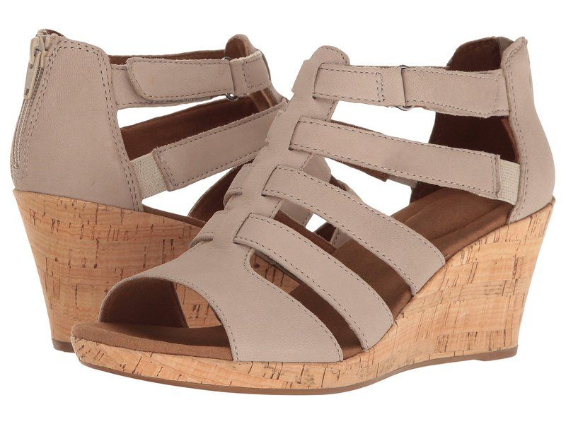 ロックポート レディース シューズ ヒール Rockport Briah Gladiator New Taupe Nubuc トープ