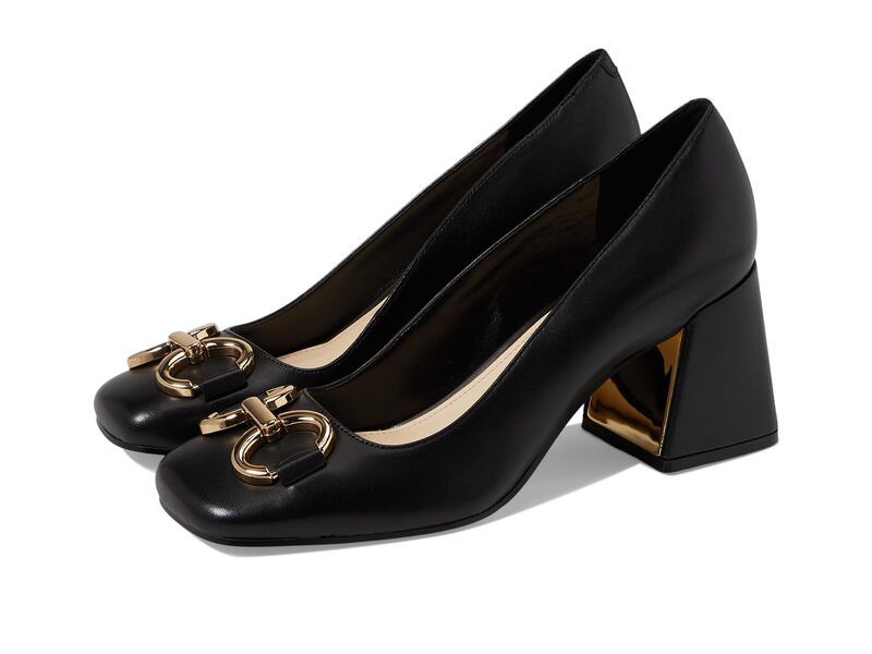 ナインウェスト レディース シューズ ヒール Nine West Caven Black Leather ブラック