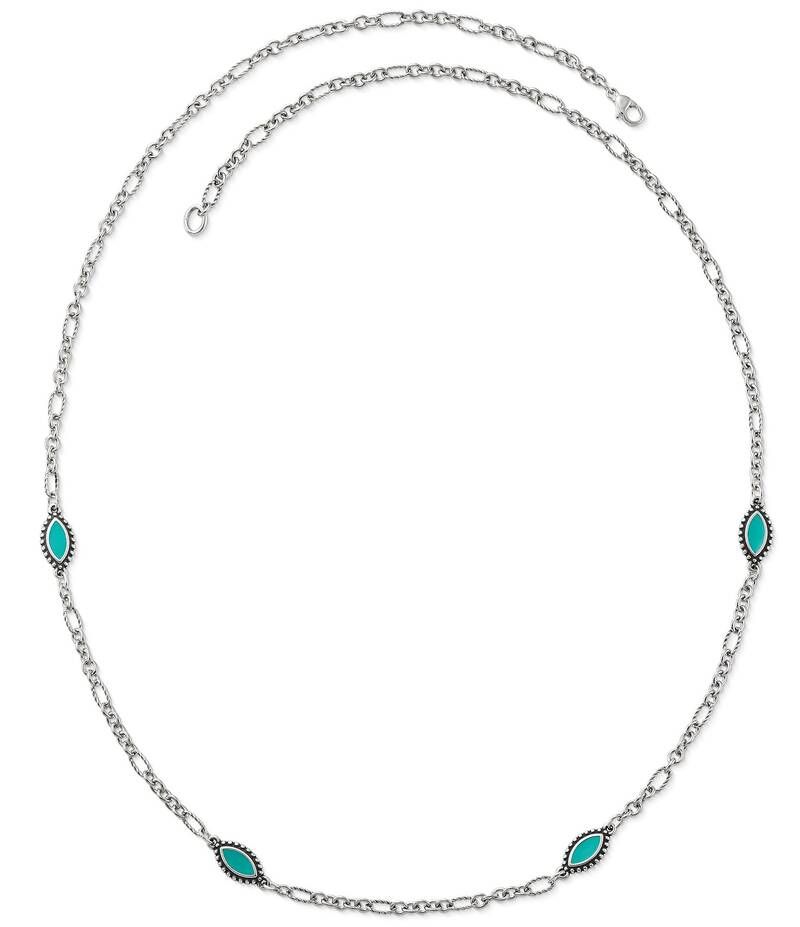 ジェームズ エイヴリー レディース アクセサリー ネックレス・チョーカー レース James Avery Teal Enamel Cordoba Necklace Sterling Teal ティール