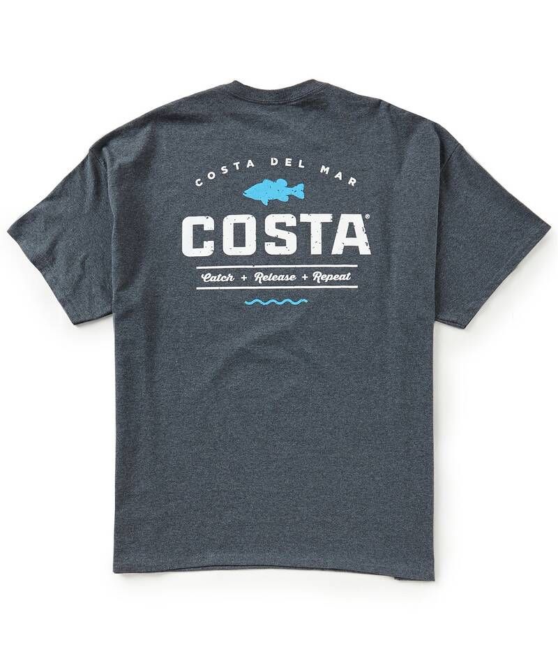 コスタ メンズ トップス シャツ クルーネック Tシャツ 半袖 グラフィック Costa Mens Topwater ShortSleeve Crewneck Graphic TShirt Dark