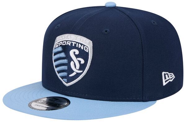 ニューエラ メンズ アクセサリー 帽子 ロゴ New Eradult Sporting Kansas City Navy Logo 9Fifty Adjustable Hat NoColor ネイビー