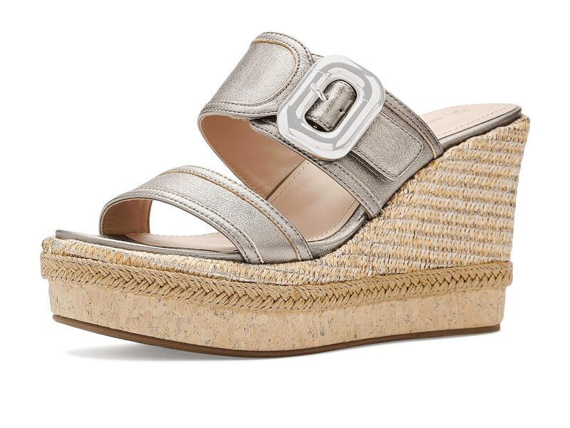 ジョンストンアンドマーフィー レディース シューズ ヒール Johnston Murphy Addison Buckle Strap Wedge Light Bronze Me