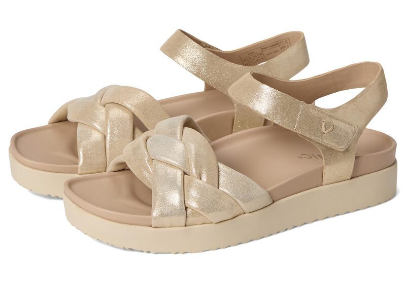 バイオニック レディース シューズ サンダル VIONIC Rosa Strappy Sandals Gold Leather ゴールド