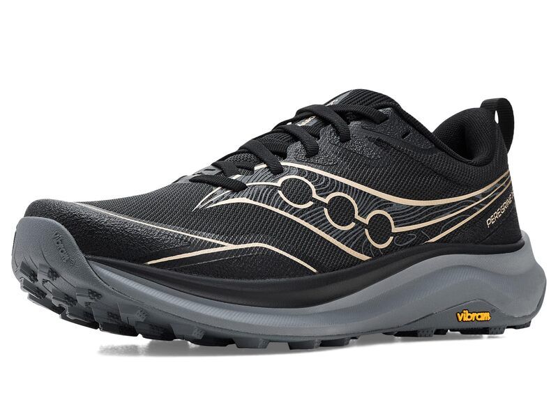 サッカニー レディース シューズ スニーカー Saucony Peregrine 16 BlackCarbon ブラック