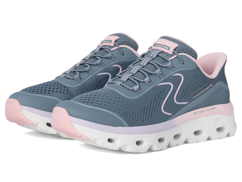 スケッチャーズ レディース シューズ スニーカー SKECHERS Glide Step Sole Hands Free SlipIns SlateTaupe スレート