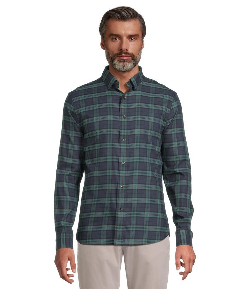 ファレティ メンズ トップス シャツ Faherty Movement Shirt Harbor Blackwat