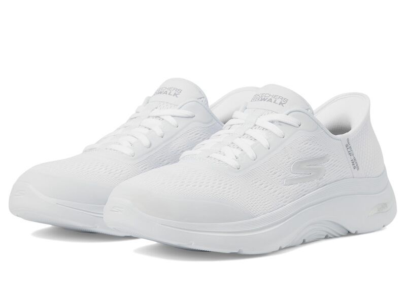 スケッチャーズ レディース シューズ スニーカー SKECHERS Performance Go Walk Arch Fit 20 Valencia Hands Free SlipIns White