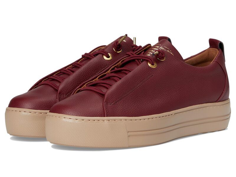 ポール・グリーン レディース シューズ スニーカー Paul Green Faye Sneakers Wine Leather ワイン