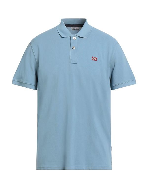 ナパピリ メンズ トップス ポロシャツ NAPAPIJRI ポロシャツ Light Blue ブルー