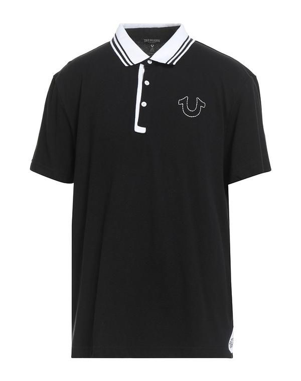 トゥルーレリジョン メンズ トップス ポロシャツ TRUE RELIGION ポロシャツ Black ブラック