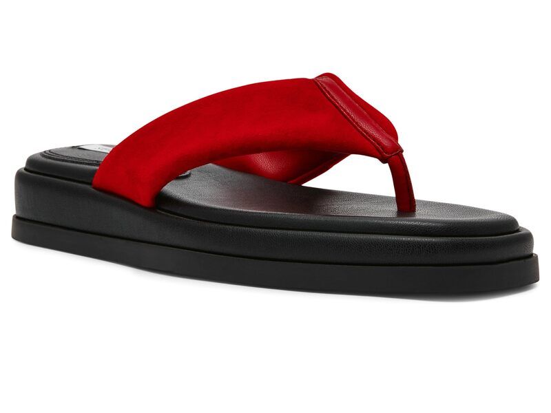 スティーブ マデン レディース シューズ サンダル Steve Madden Bella Red Suede レッド