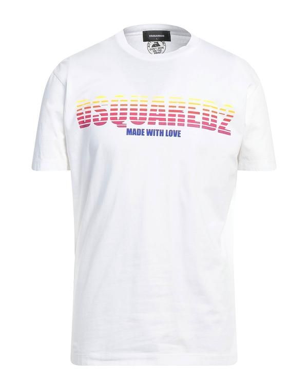 ディースクエアード メンズ トップス Tシャツ DSQUARED2 White ホワイト