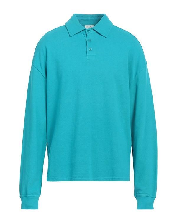 アメリカンヴィンテージ メンズ トップス ポロシャツ AMERICAN VINTAGE Turquoise Blue ブルー