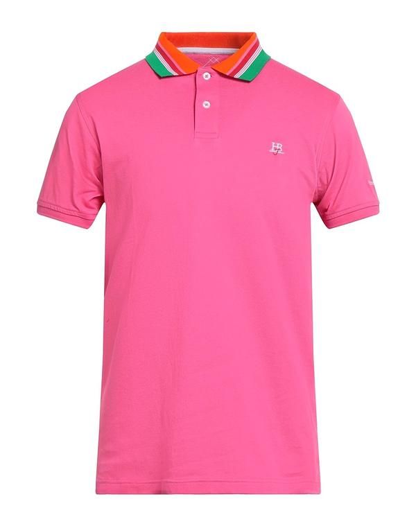 ハーモント ブレイン メンズ トップス ポロシャツ HARMONT BLAINE Pink ピンク