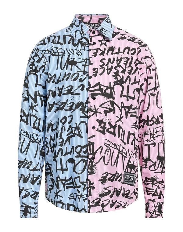 ヴェルサーチ メンズ トップス シャツ VERSACE JEANS COUTURE Pink ピンク