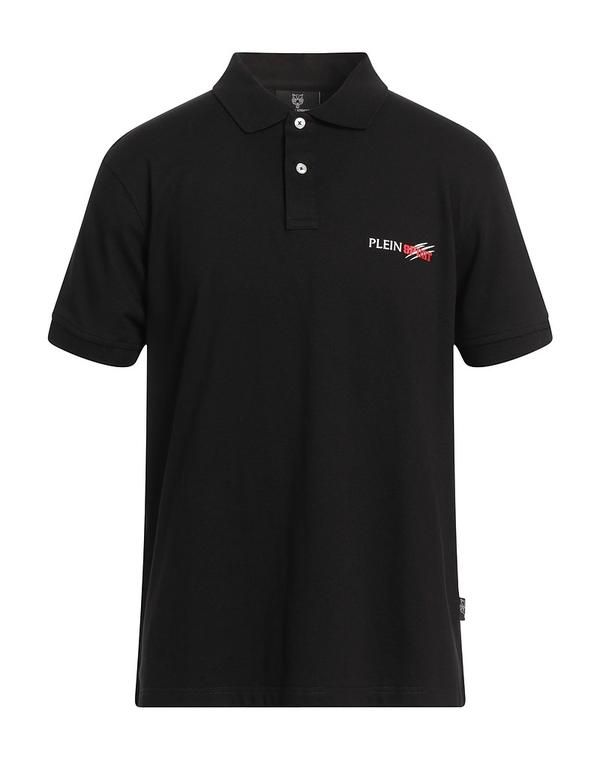 プレイン スポーツ メンズ トップス ポロシャツ PLEIN SPORT Black ブラック