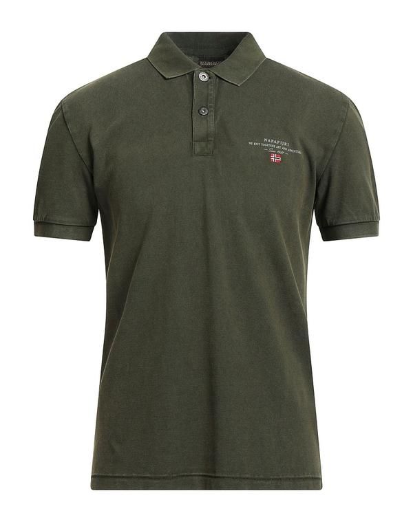 ナパピリ メンズ トップス ポロシャツ NAPAPIJRI Military Green グリーン