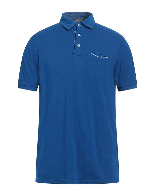ロッソピューロ メンズ トップス ポロシャツ ROSSOPURO Blue ブルー